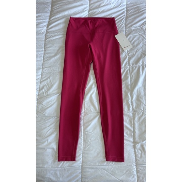 lululemon athletica Pants - NEW Lululemon Wunder Train HR Tight 28'' Size 8 Leggings Pink Dragon Fruit NWT